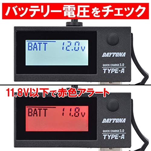 デジタル電圧計＆USB電源 Type-A 「e ＋CHARGER」 3