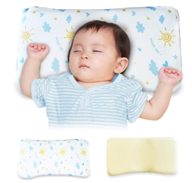 ベビー枕 赤ちゃん枕 通気枕 2 0円 イエロー 向き癖防止枕 まくらのみ