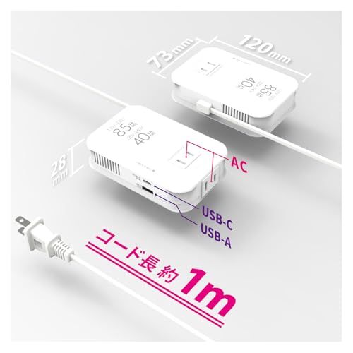 海外用薄型2口変圧器 3
