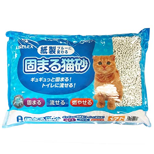 紙製 固まる猫砂ブルー 17L 1
