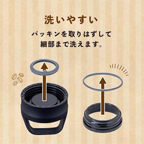 取手付真空コーヒーマグボトル 7