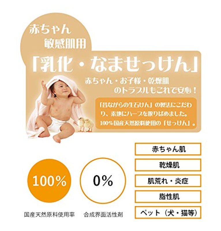 無添加生せっけん 乳化・なませっけん 3