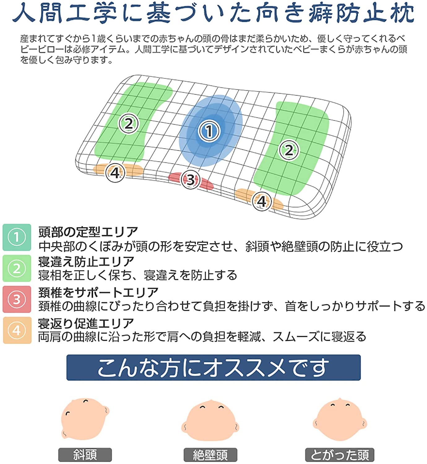 2022年】ベビー枕のおすすめ人気ランキング45選 | mybest