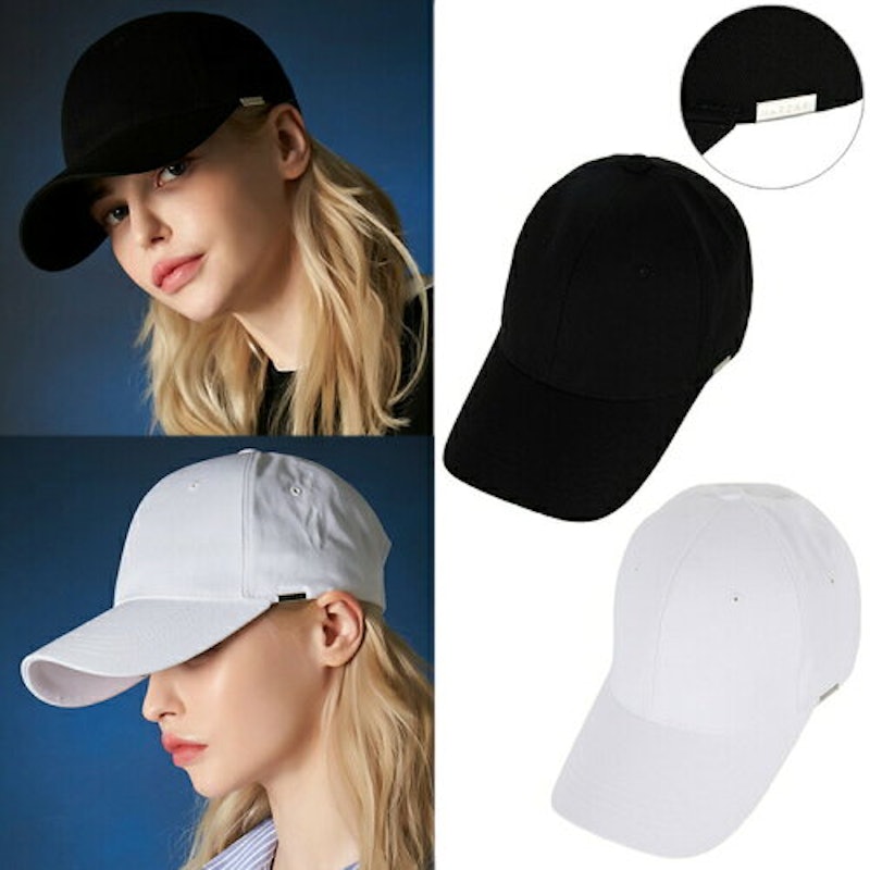 Metal tip over fit ball cap 1