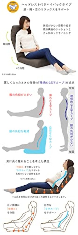 産学連携 ヘッドレスト付きハイバック座椅子 2