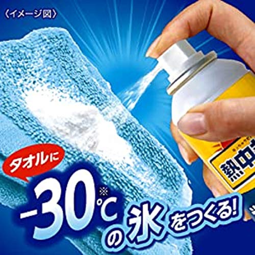熱中対策 タオルに氷をつくるスプレー 2