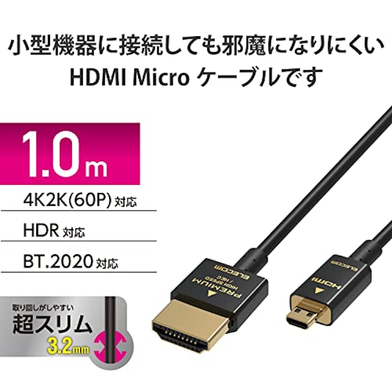 プレミアムハイスピードHDMIケーブル 2
