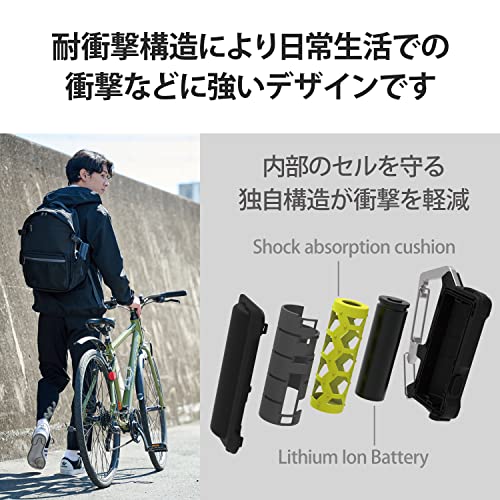 カラビナ付きモバイルバッテリー 3