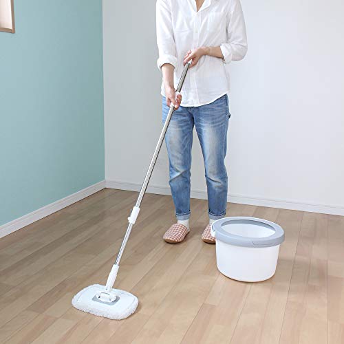 使いやすい専用バケツ付きフロアモップ 心細く