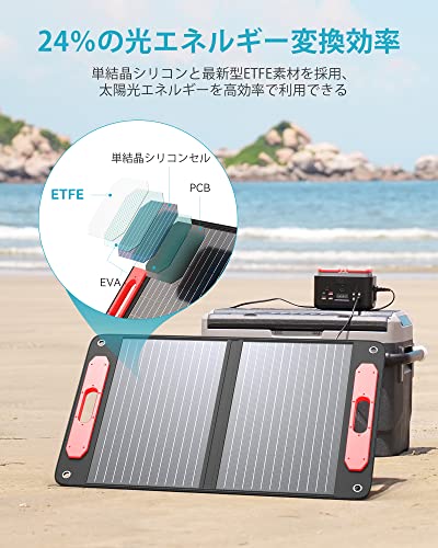 ウラヌス 75W ポータブルソーラーパネル 3