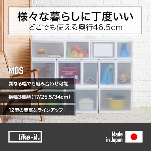 ライクイット 組み合わせて使える収納ケース ミディM 2