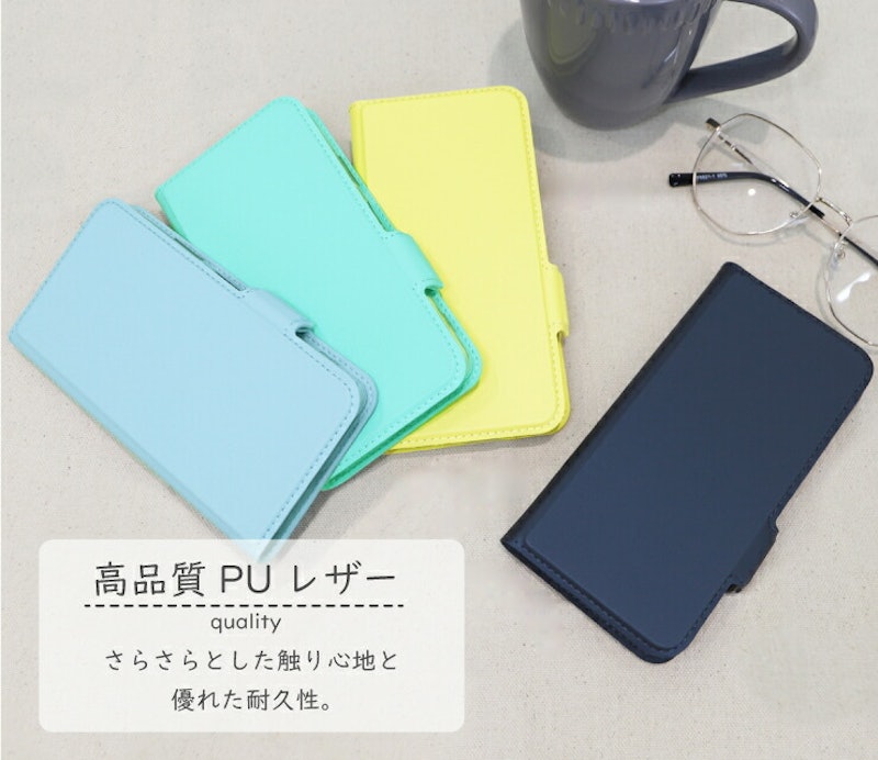 手帳型レザーケース 5