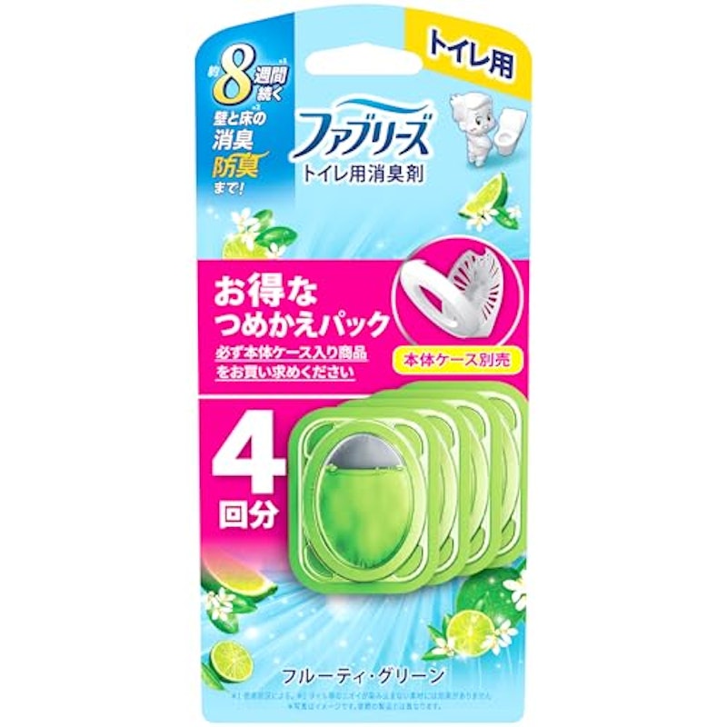 トイレ用消臭剤 フルーティ・グリーン 詰め替えパック 1