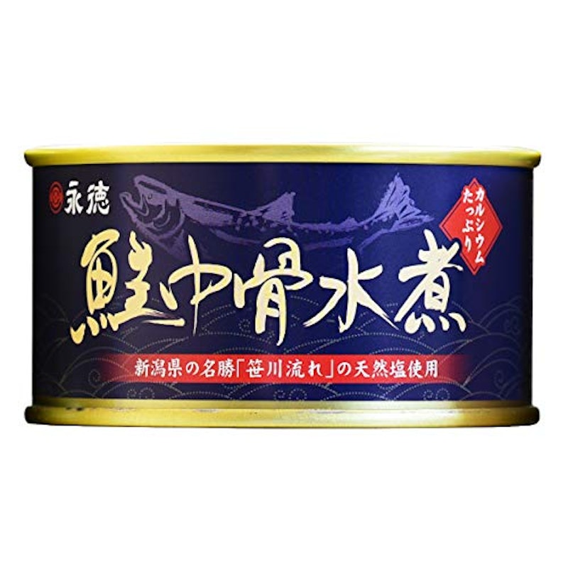 鮭中骨水煮缶 1