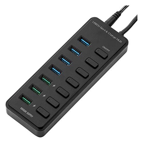 iDsonix USBハブ、5-in-1 USB CハブタイプCアダプター - 分配器・切替器