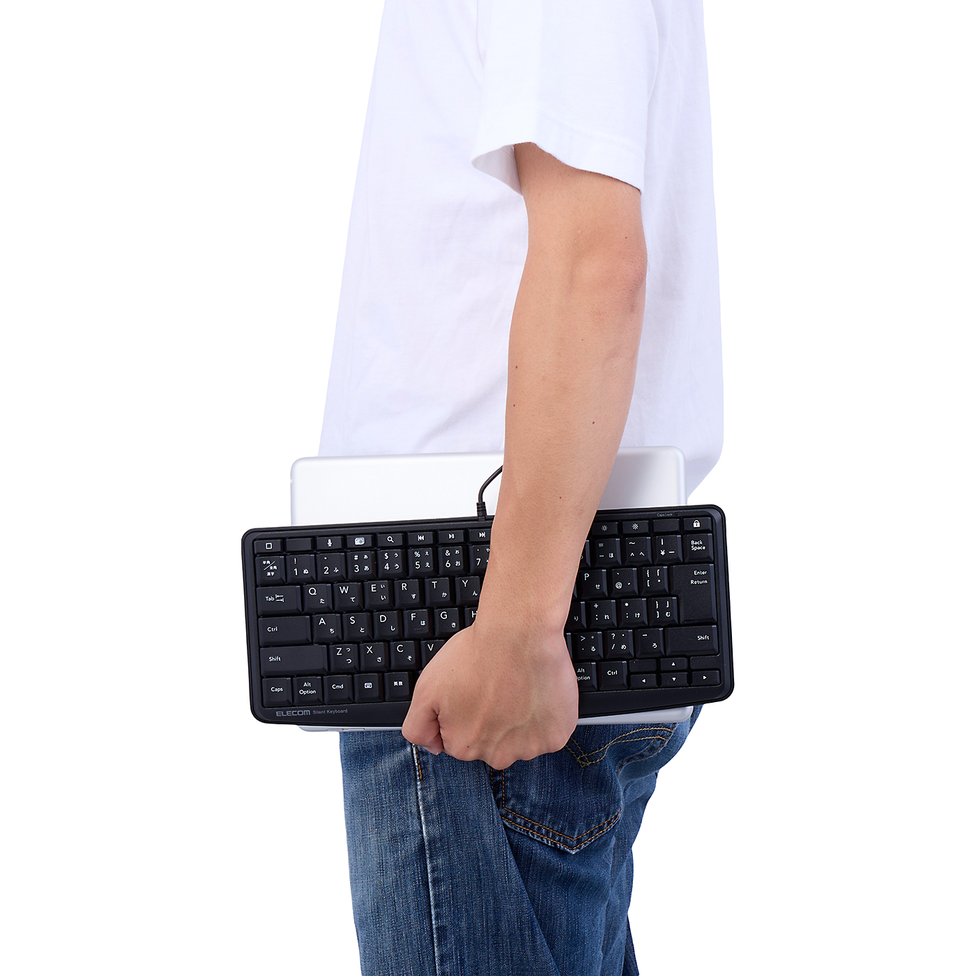 エレコム Lightning静音ミニキーボード TK-LCM02BKを検証レビュー