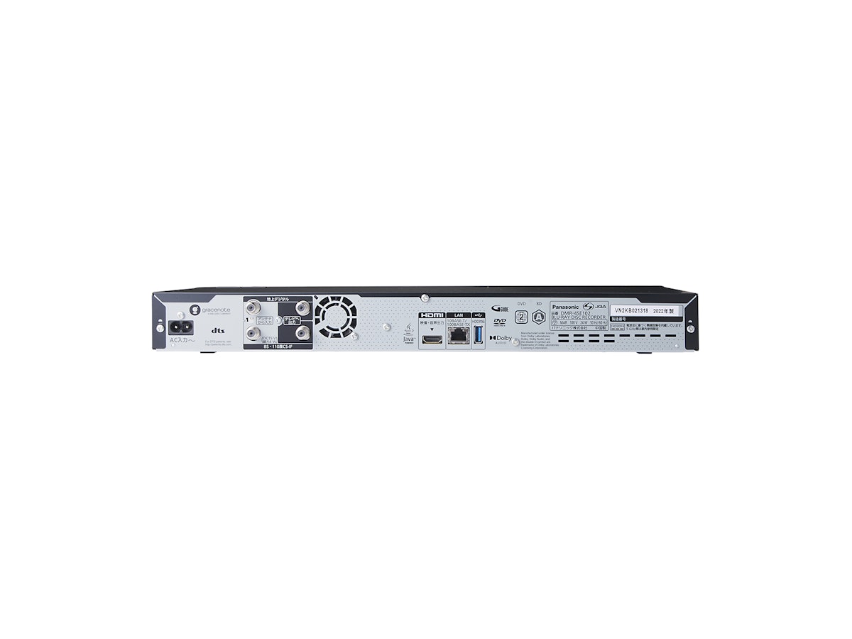 【ジャンク】Panasonic DMR-4SE102 1TB 4kブルーレイ パナソニック ブルーレイディスクレコーダー DMR-4SE102を