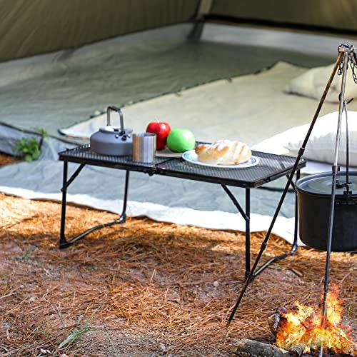 折たたみローテーブル アウトドアテーブル ソロキャンプ・デュオキャンプに ! 折たたみローテーブル アウトドアテーブル(チューダーオーク