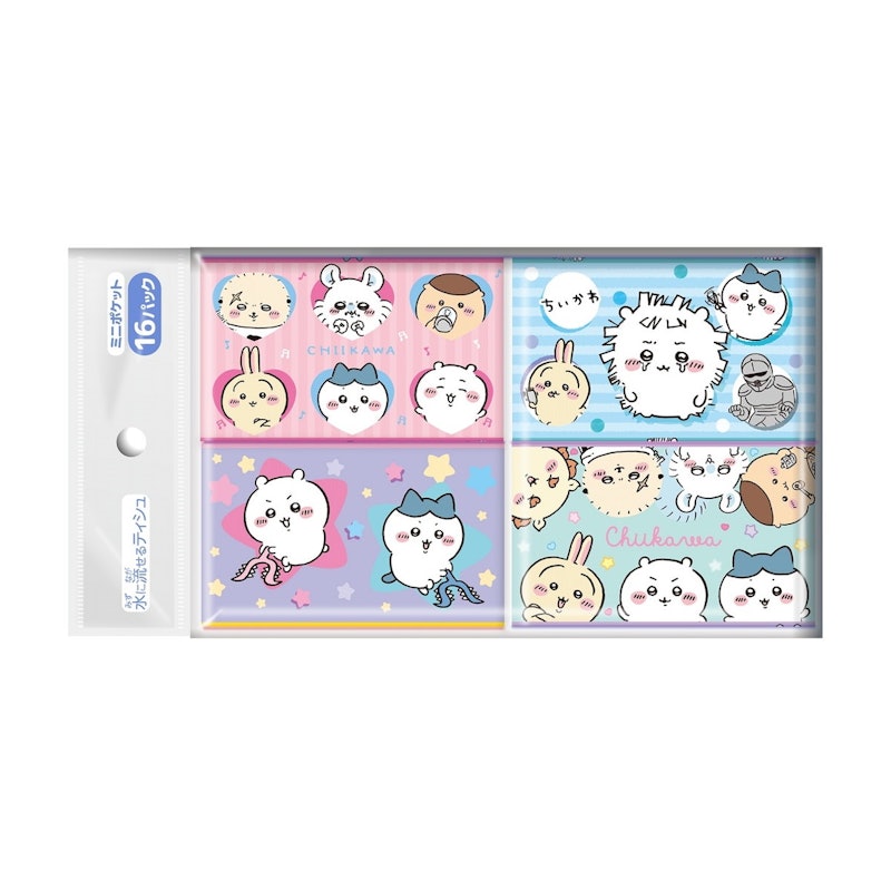 ちいかわミニポケットティシュ16個組 1