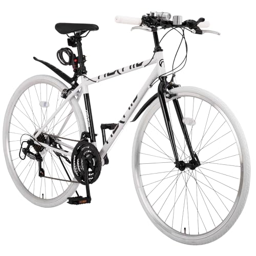 自転車 クロスバイク シマノ 21段変速ギア　今年1月に購入 クロスバイク 自転車 シマノ製21段変速 700x25C 前後キャリパー