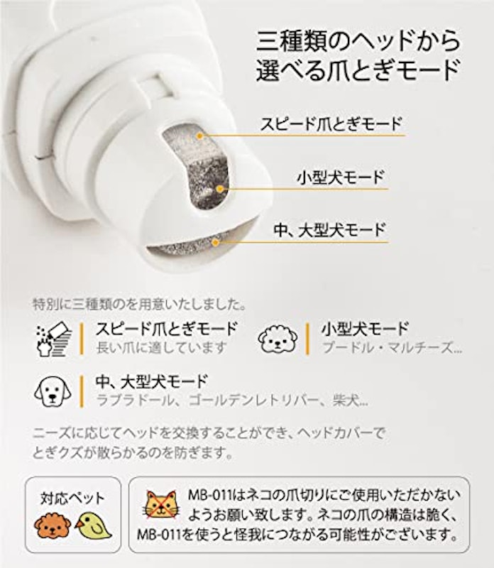 ペット用電動爪トリマー 3