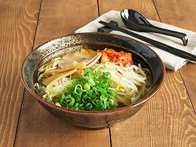油滴結晶 石目 6.8寸ラーメン丼 4