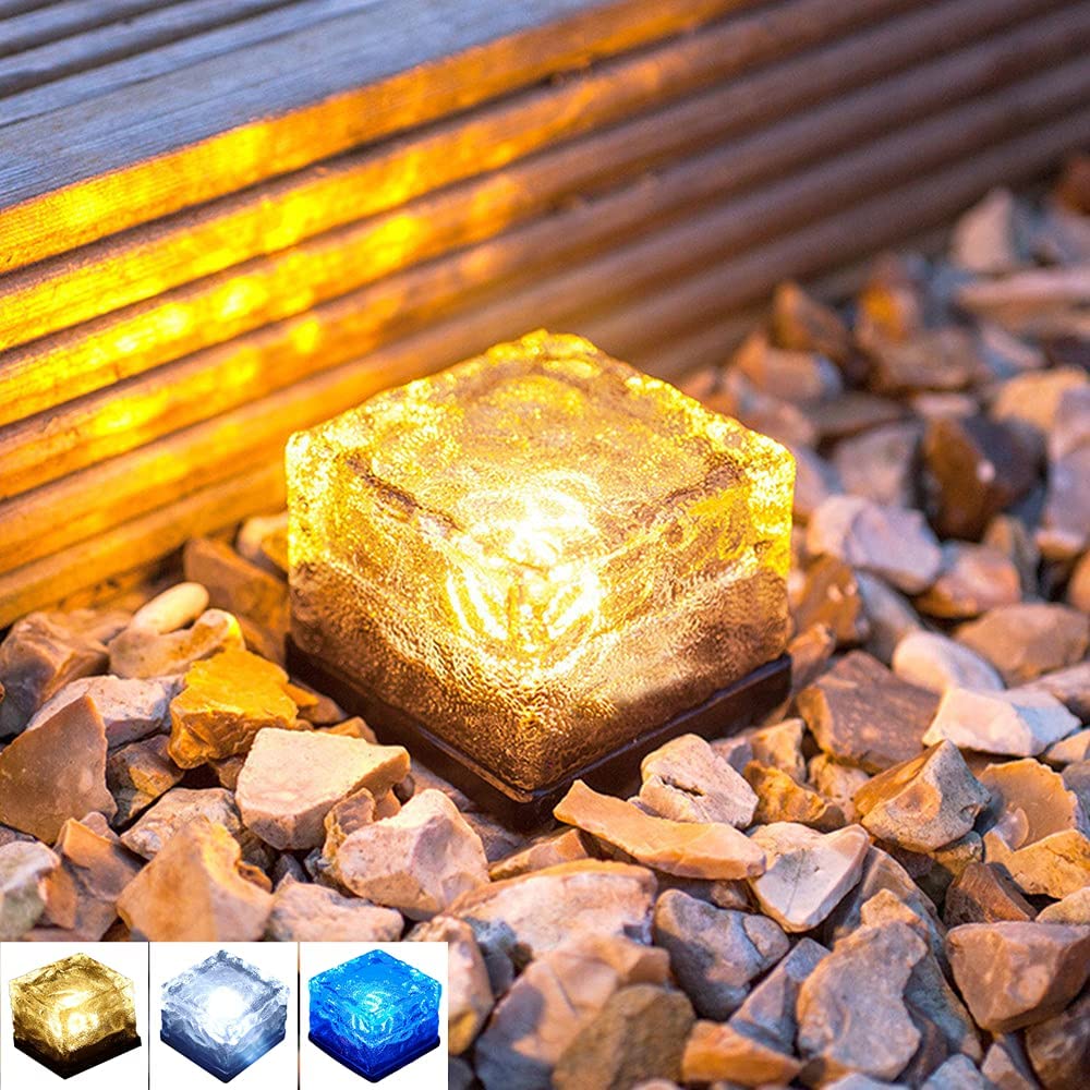 ソーラーライト レトロ 2個セット アンティーク 自動点灯 キューブ型