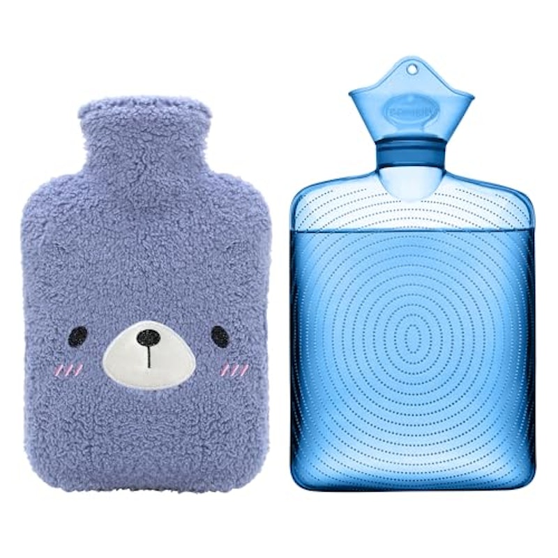 Hot Water Bottle with Cute Fleece Cover 1