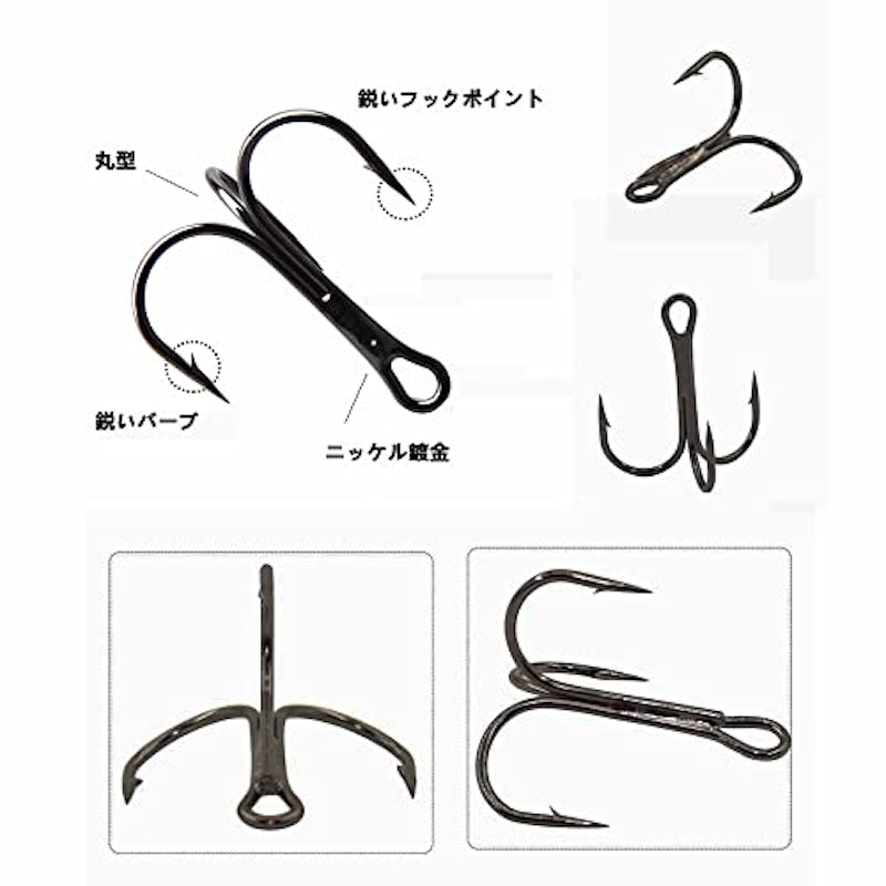トレブルフック 100本入り 6