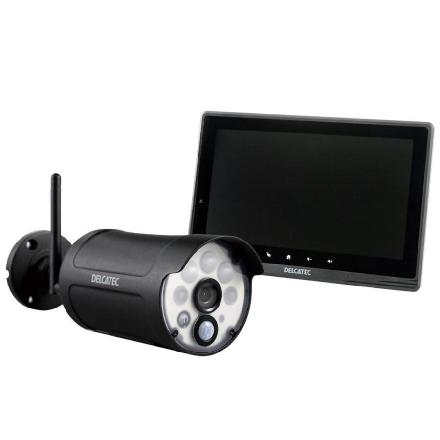 センサーライト付ワイヤレスフルHDカメラ＆10inchモニターセット 1