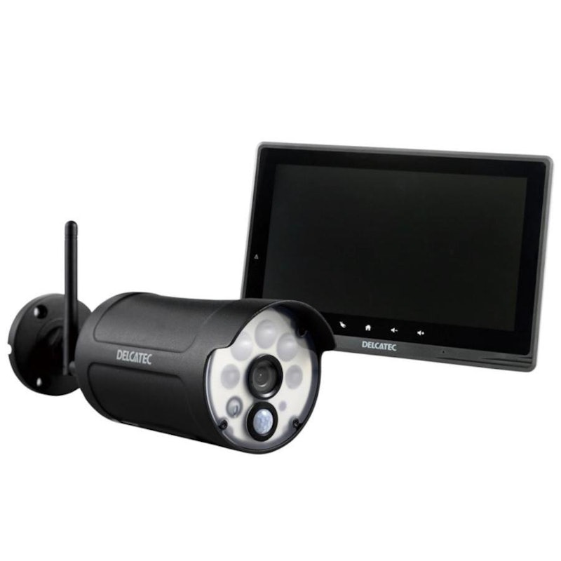 センサーライト付ワイヤレスフルHDカメラ&10inchモニターセット 1