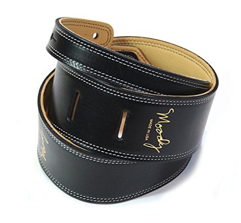Leather Backed Guitar Strap 1
