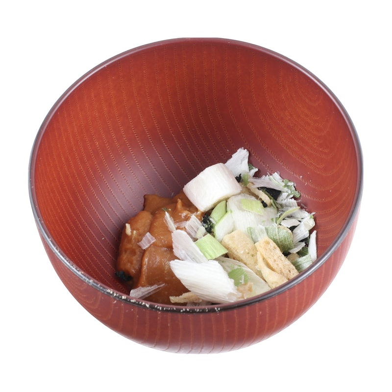 長ねぎと油揚げのおみそ汁 3
