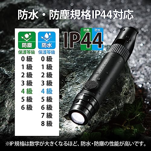 防災 乾電池式懐中電灯 笛タイプ 6