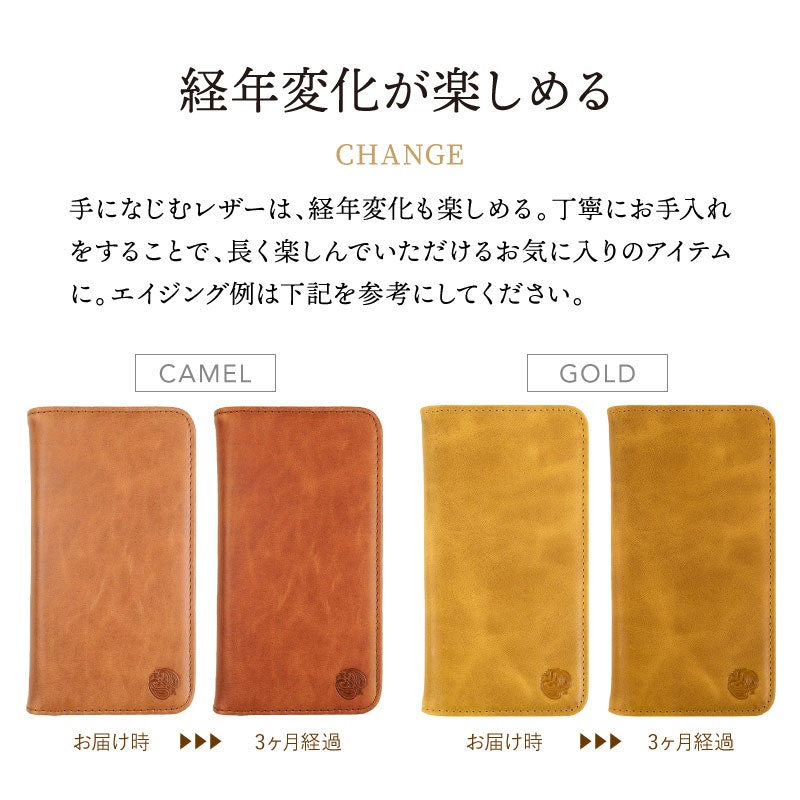 手帳型本革ケース 3