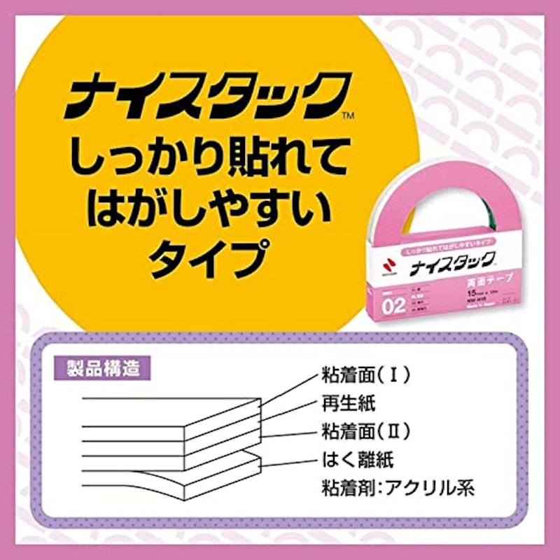 しっかり貼れてはがしやすいタイプ 2