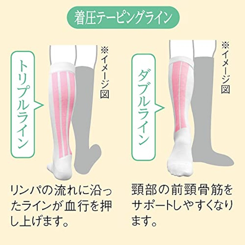 リンパ促進テーピング着圧ソックス 6