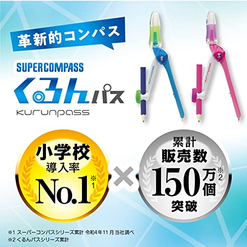 スーパーコンパス くるんパス 鉛筆用 シリコンカバータイプ 2