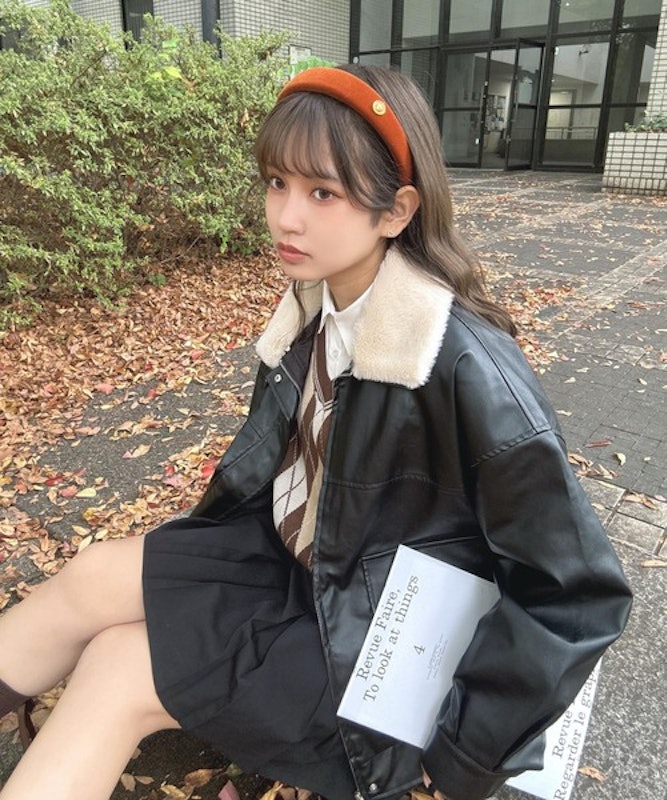2WAYフェイクレザーブルゾン 1