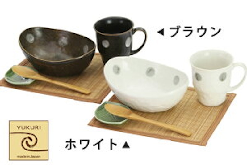 美濃焼 ナチュラルスタイル カップ&カレー皿ペアセット 6