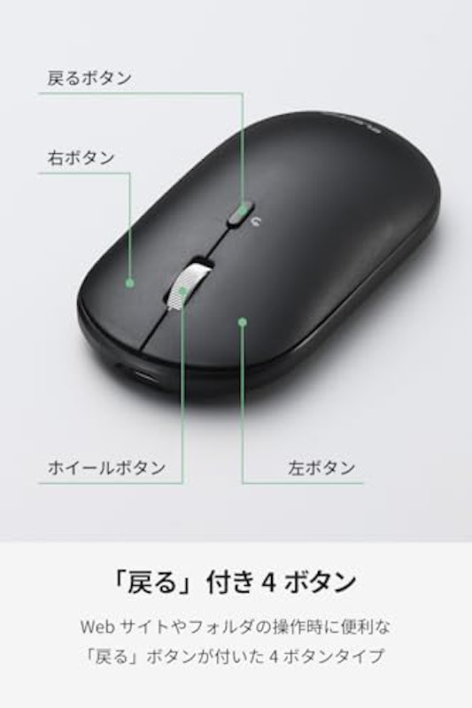 無線2.4GHz/Bluetoothマウス 7