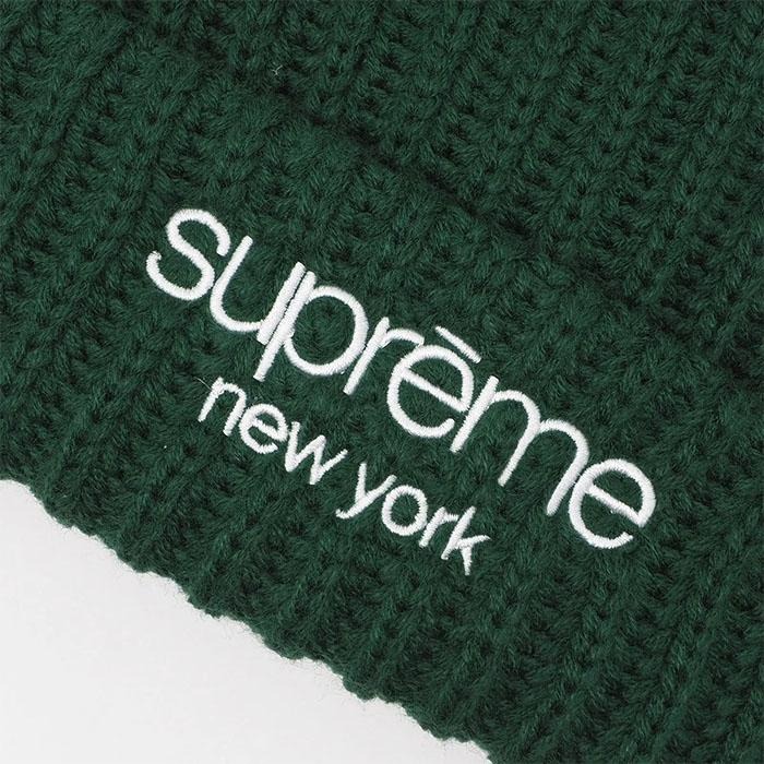  Classic Logo Chunky Ribbed Beanie 2