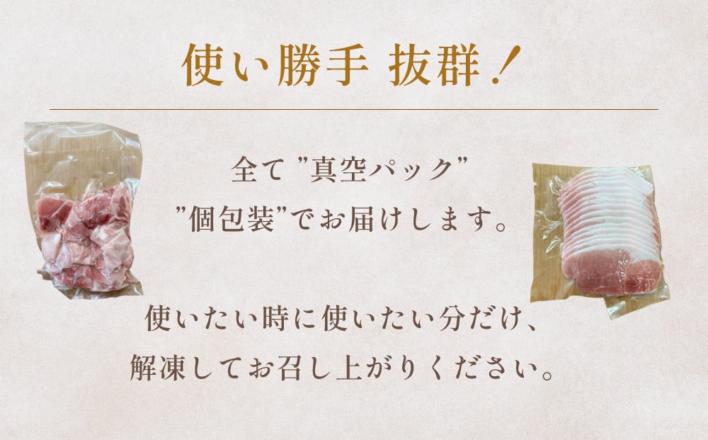 【訳あり】くすの豚 2kg 4