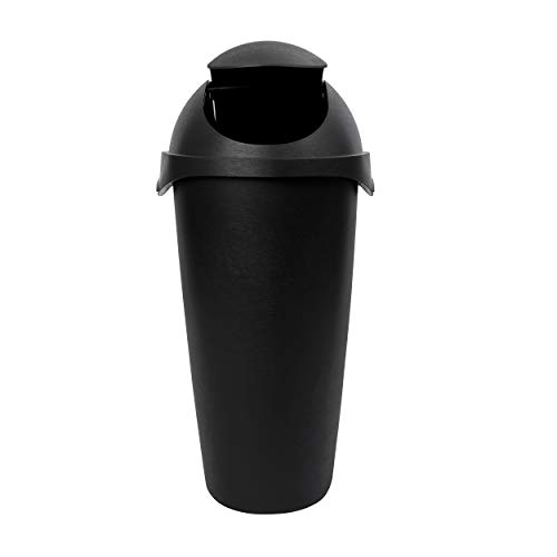 スイングふた付丸型ゴミ箱 5
