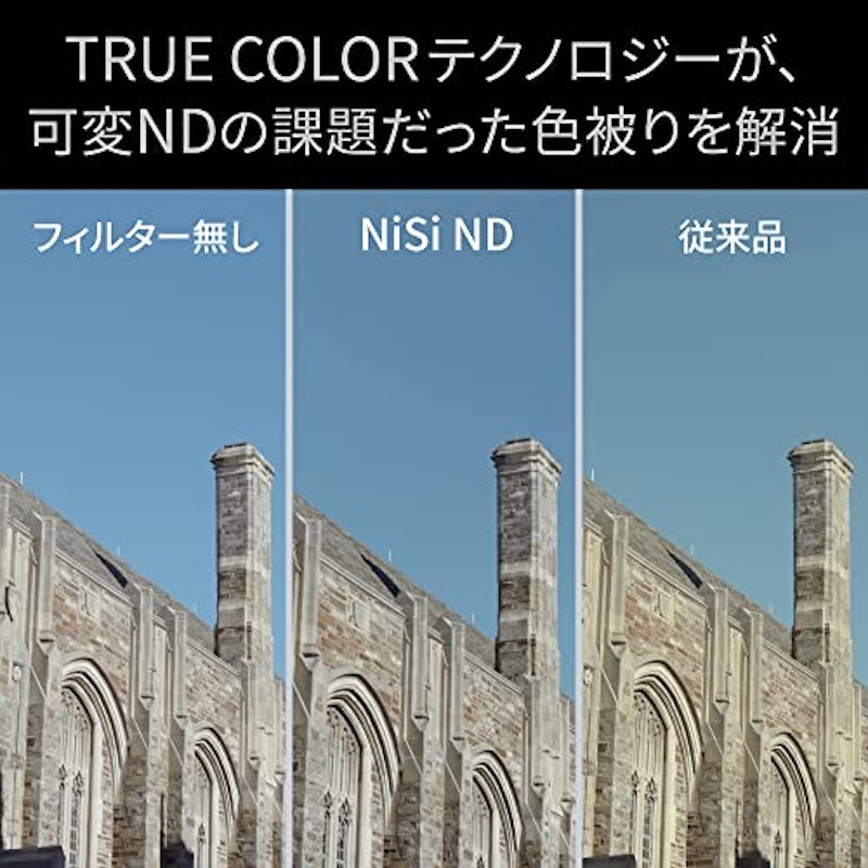 NiSi 可変NDフィルター TRUE COLOR VARIO 1-5stops ND2-32 82mm 2