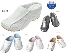 厚底サイドメッシュウェッジナースサンダル 2