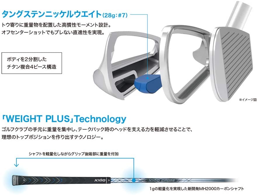 ダンロップ ゼクシオ クロス アイアン5本セット 7