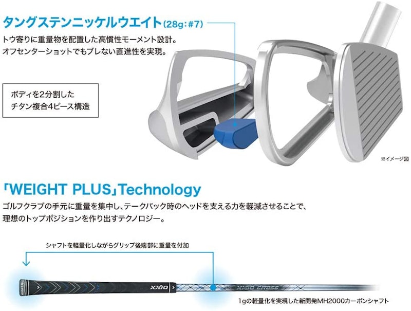 ダンロップ ゼクシオ クロス アイアン5本セット 7