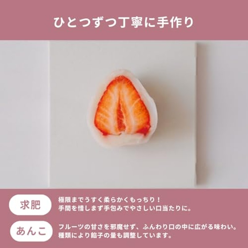 祝いの銘菓 果寿庵 フルーツ大福 詰め合わせ 12個 3