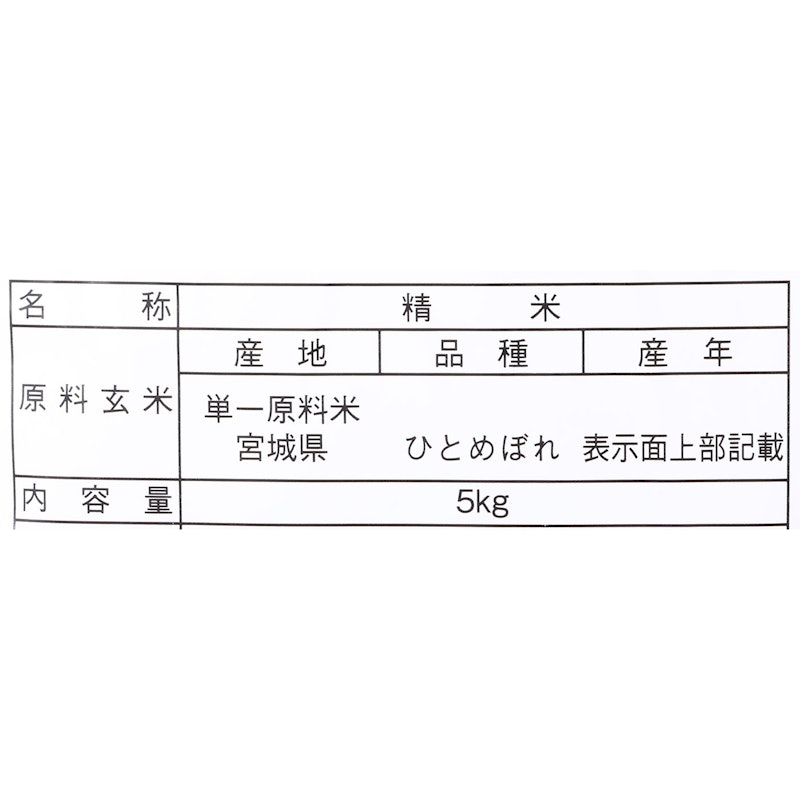 宮城県 登米産 ひとめぼれ 2